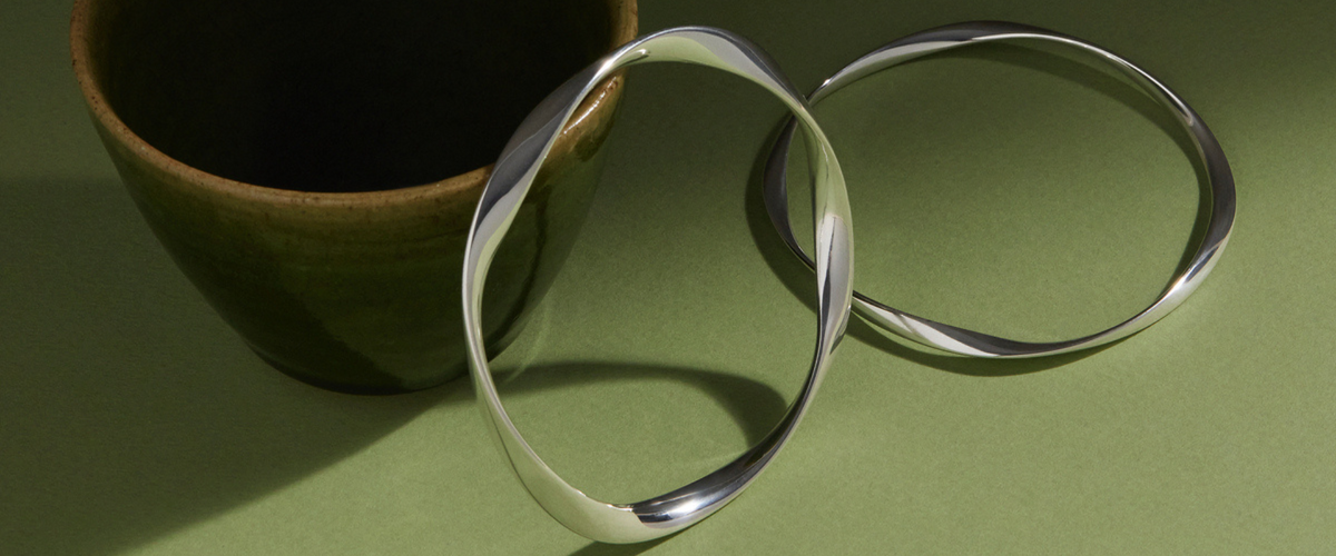 Najo Bangle with a beaten finish. main image 0
