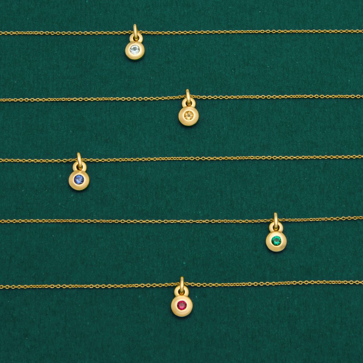 September Sapphire Birthstone Necklace