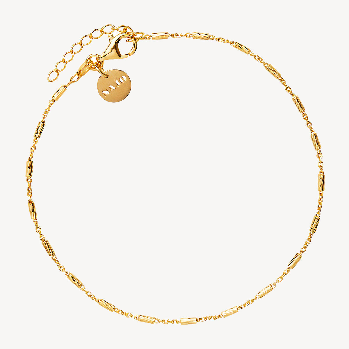 Yellow Gold Equilibrium Chain Anklet