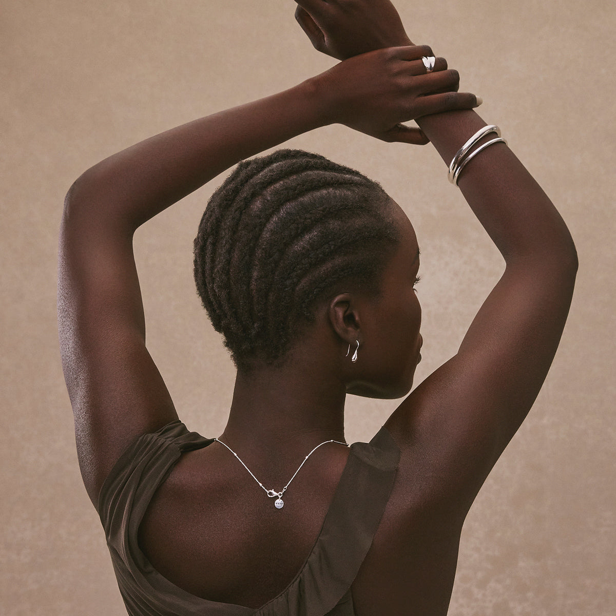 8mm Silver Golf Bangle