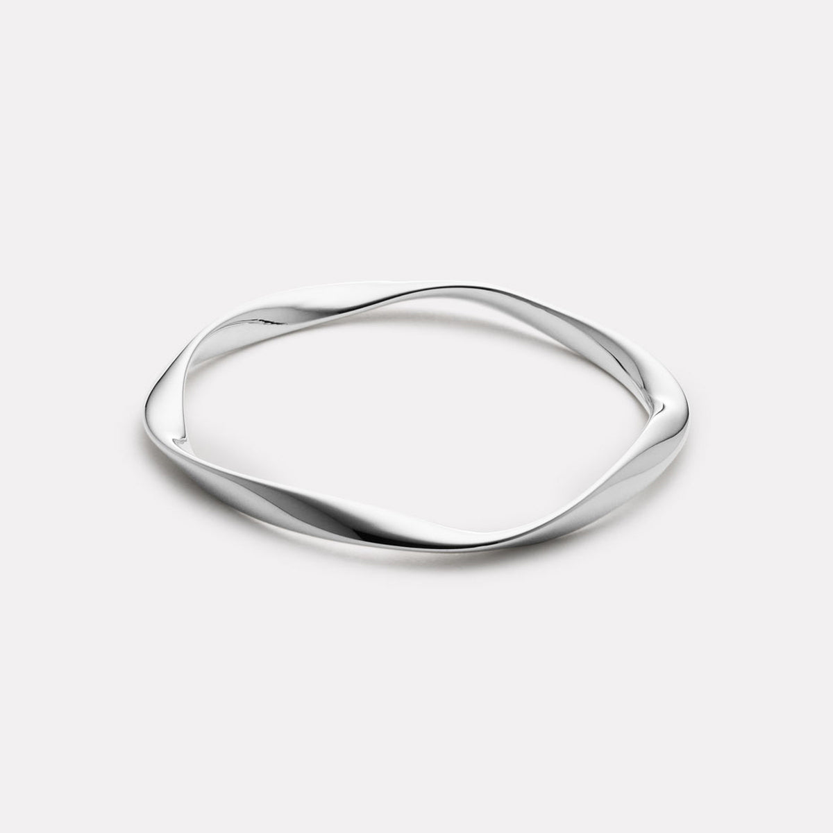 Sterling Silver Large Garden of Eden Bangle