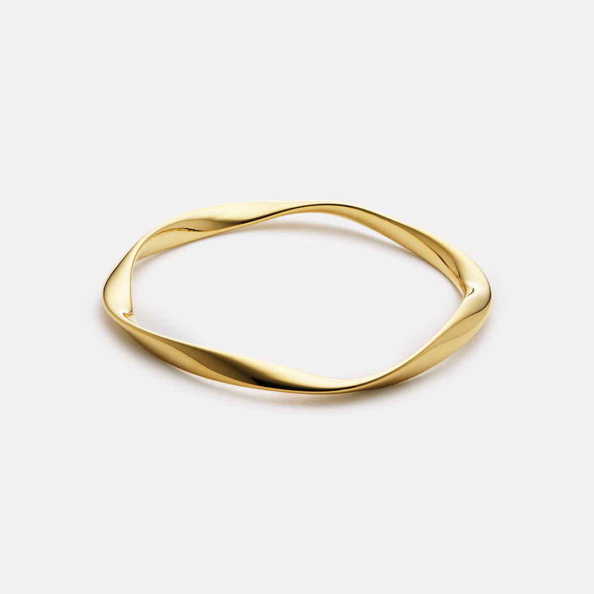 Yellow Gold Large Garden of Eden Bangle