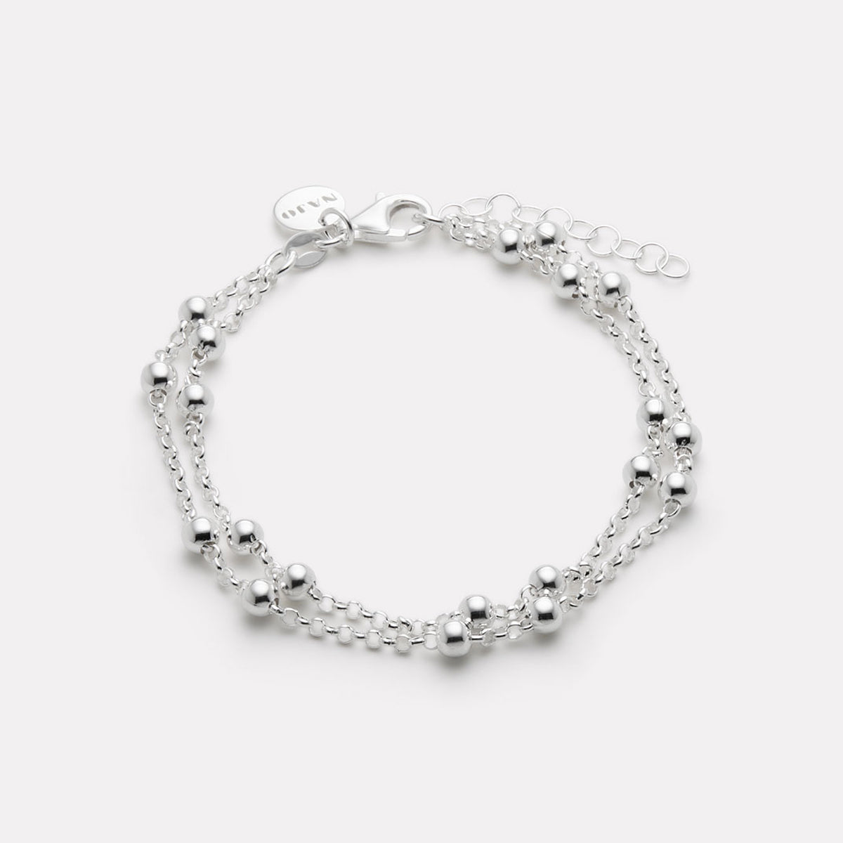 Sterling Silver Mattina Bracelet (19cm + ext)