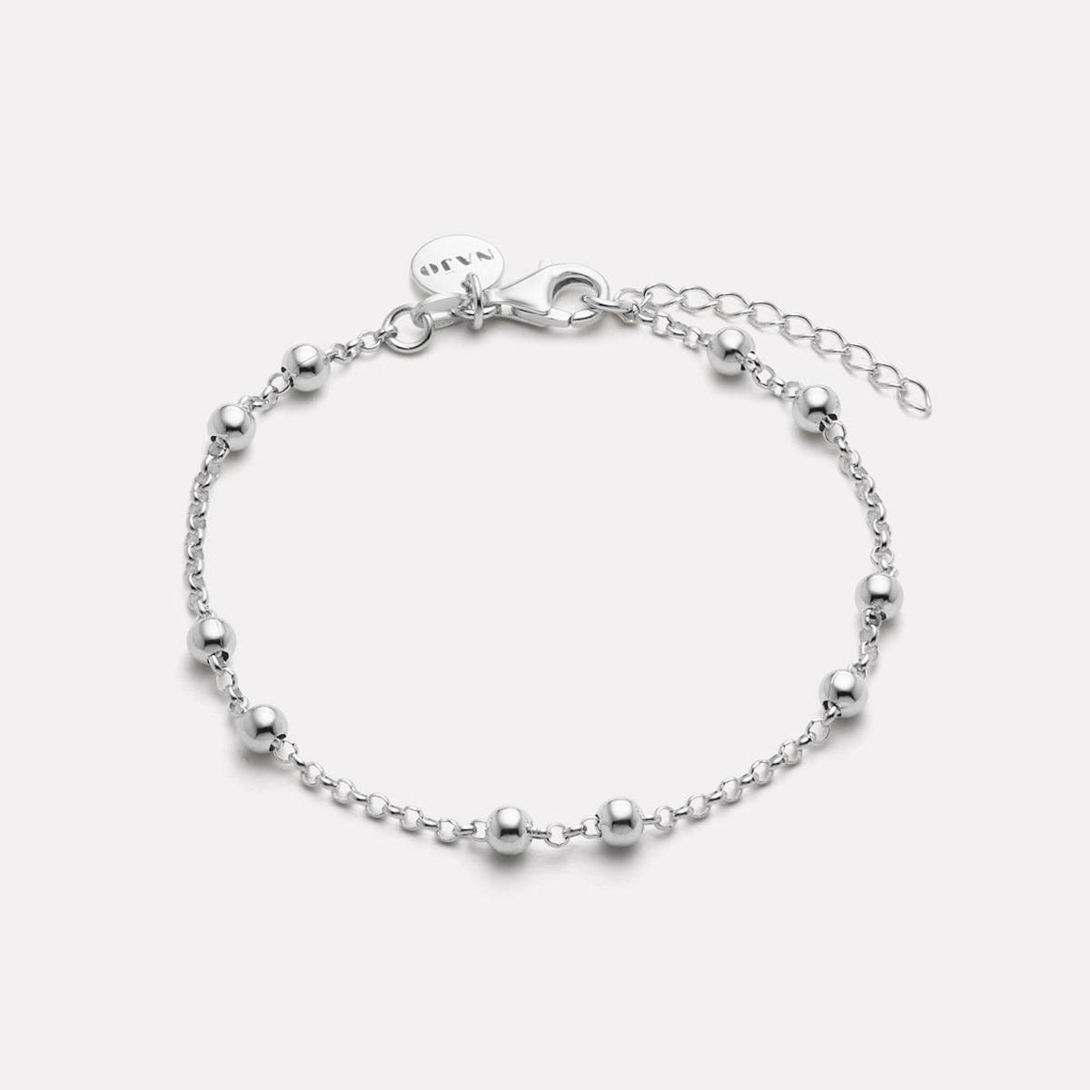 Sterling Silver Mattina Single Bracelet (18.5cm + 3cm ext)