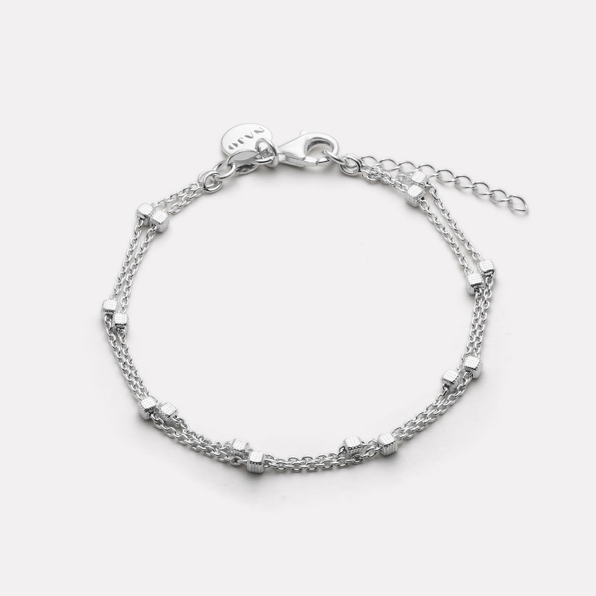 Sterling Silver Birdsong Chain Bracelet (18.5cm + 3cm ext)