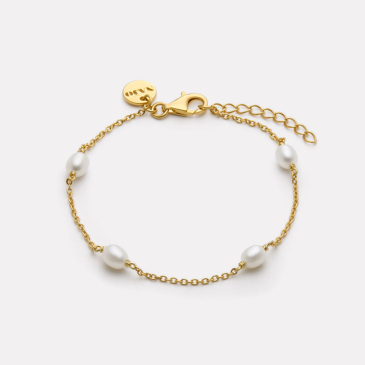 Yellow Gold Tidal Whisper Pearl Bracelet