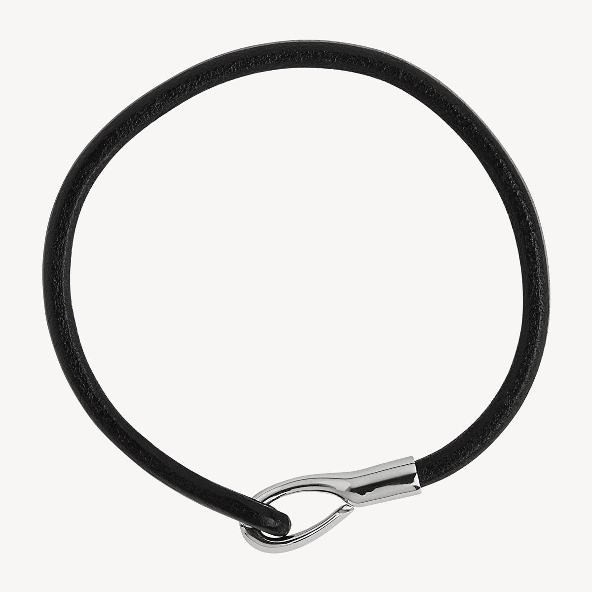 Kinship Men’s Leather and Steel Bracelet