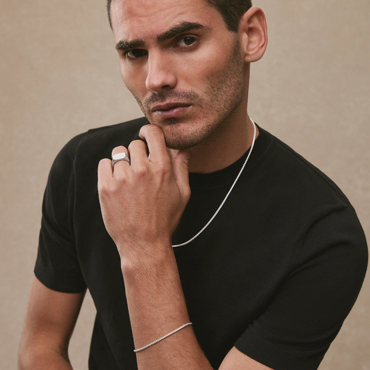 Kinetic Men’s Silver Chain Necklace