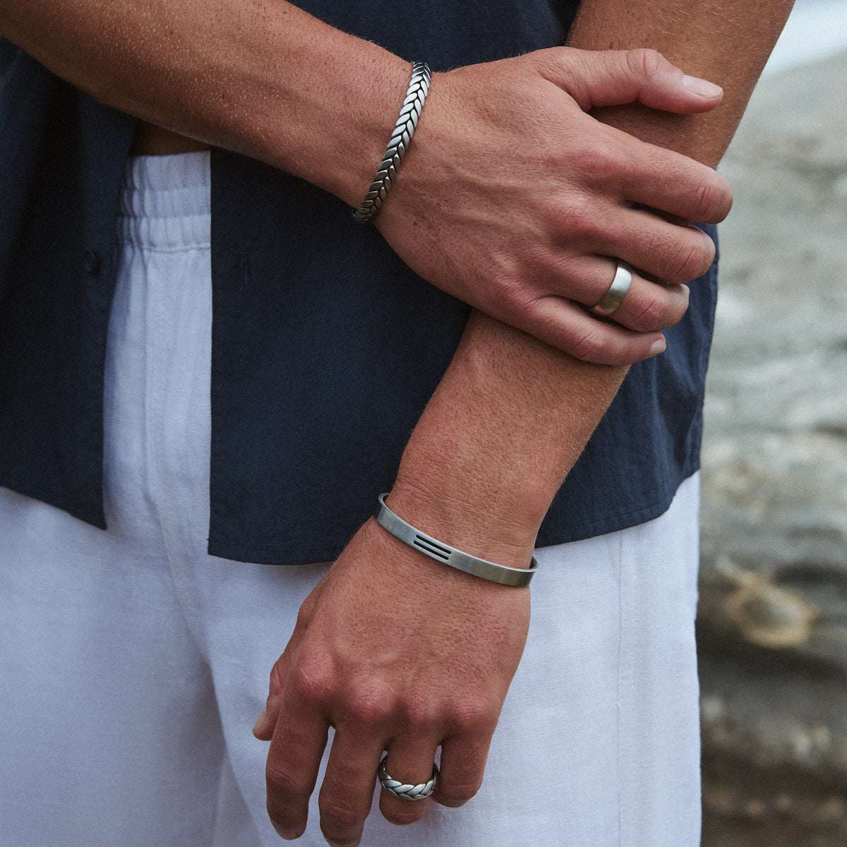 Stryke Men's Steel Bangle