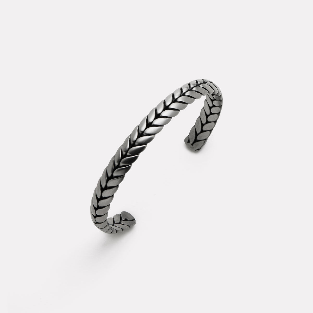 Stainless Steel Commander Men's Steel Cuff