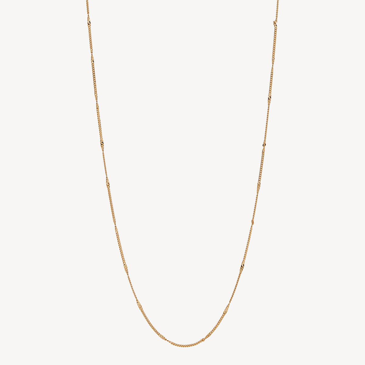 Yellow Gold Curb & Twist Chain