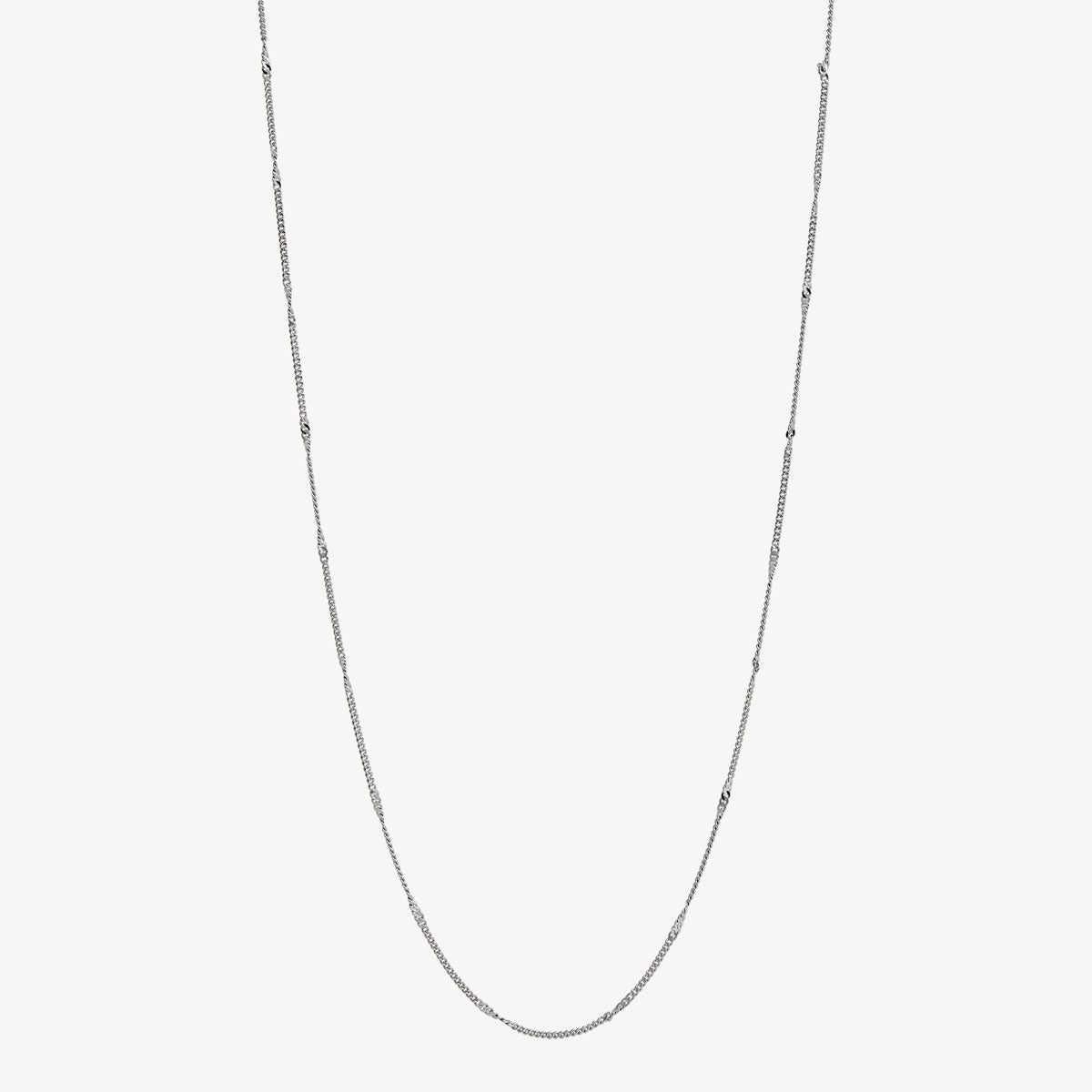 Sterling Silver Curb & Twist Chain