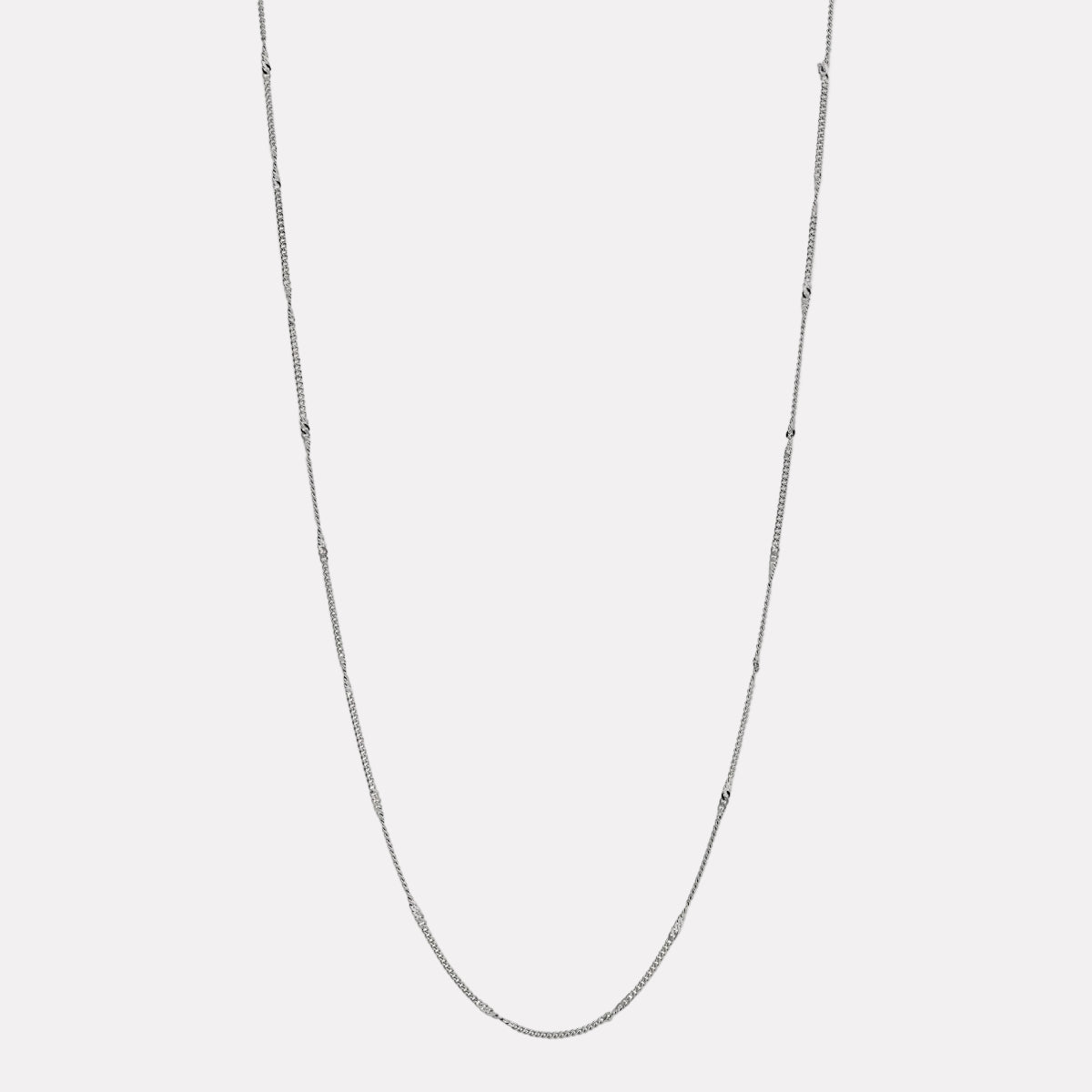 Sterling Silver Curb & Twist Chain
