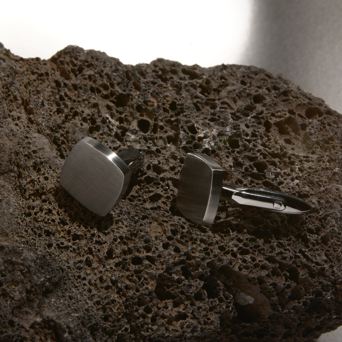 Pegasus Men's Brushed Stainless Steel Cufflinks