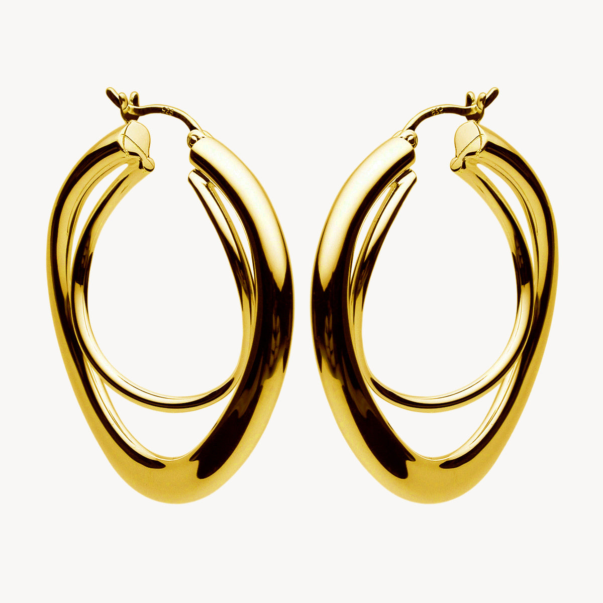 Yellow Gold Strudel Hoop
