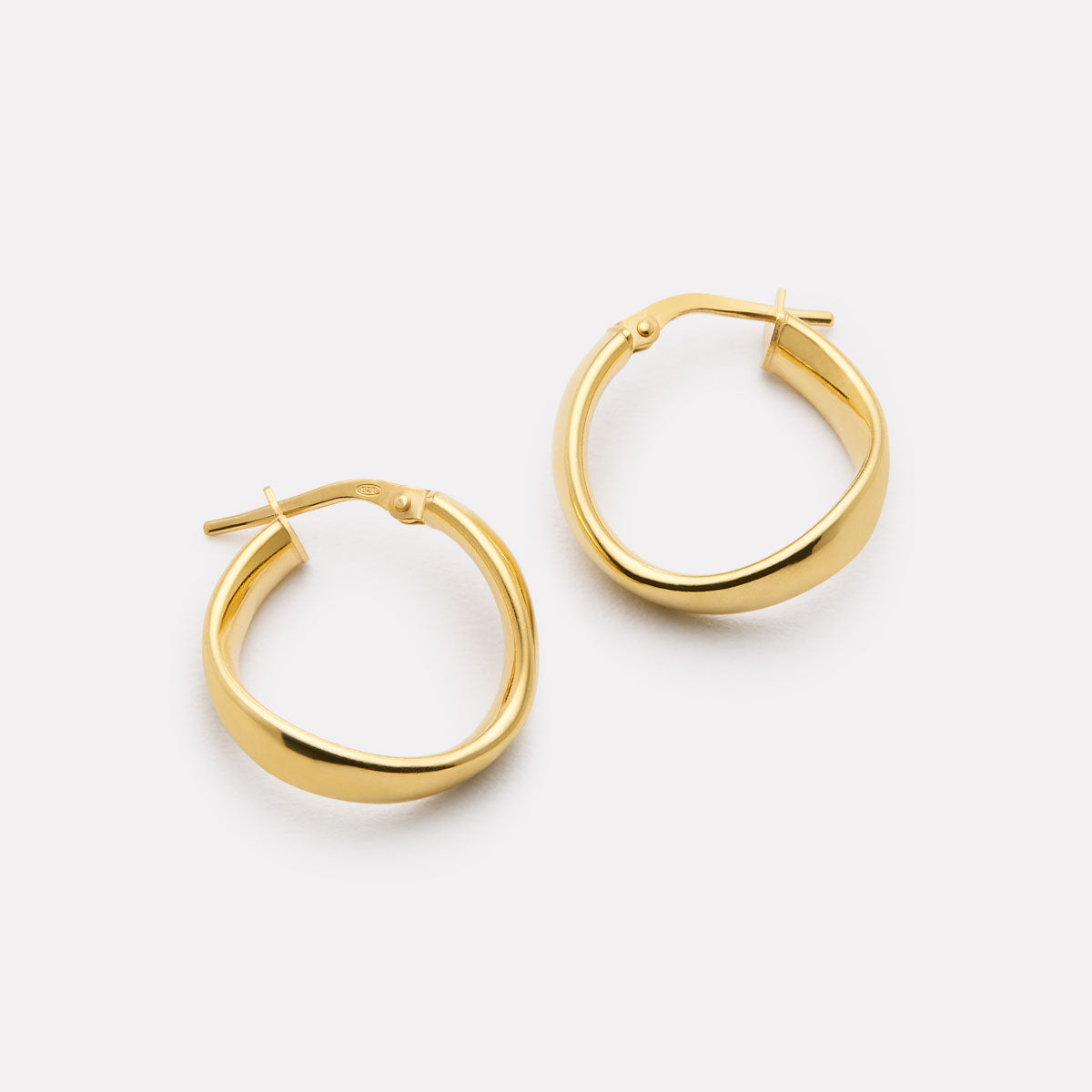 Yellow Gold Eddy Hoops