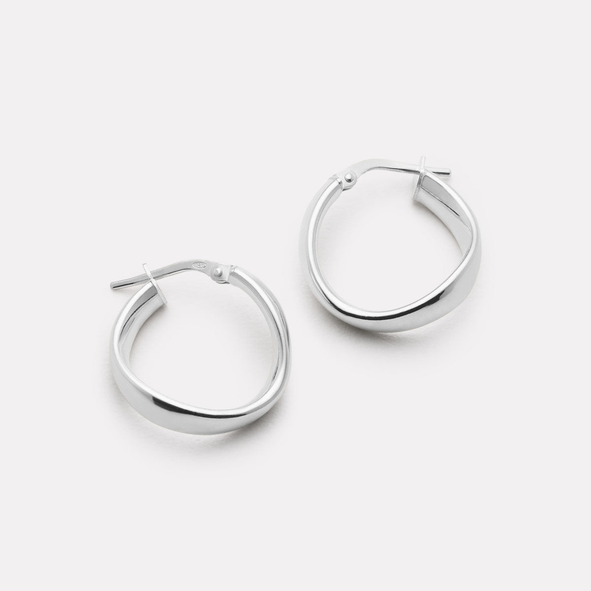 Sterling Silver Eddy Hoops
