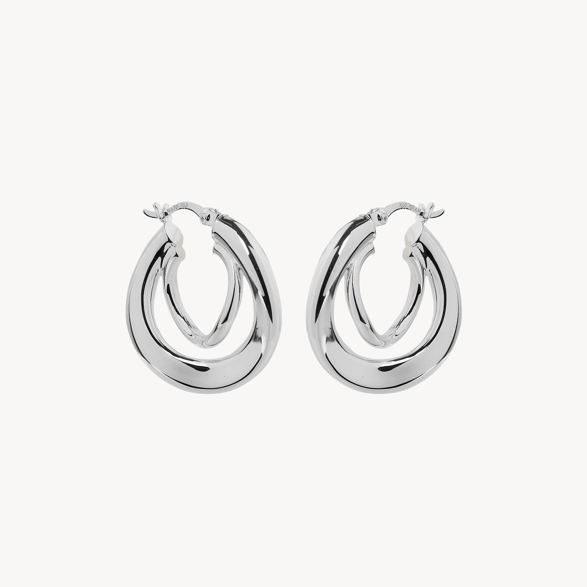 Sterling Silver Baby Strudel Hoop