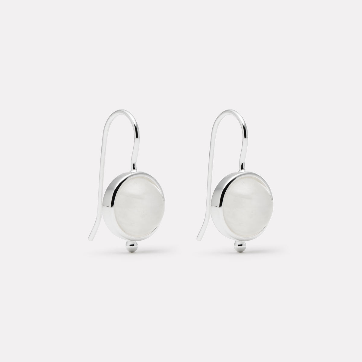 Sterling Silver Garland Moonstone Earrings
