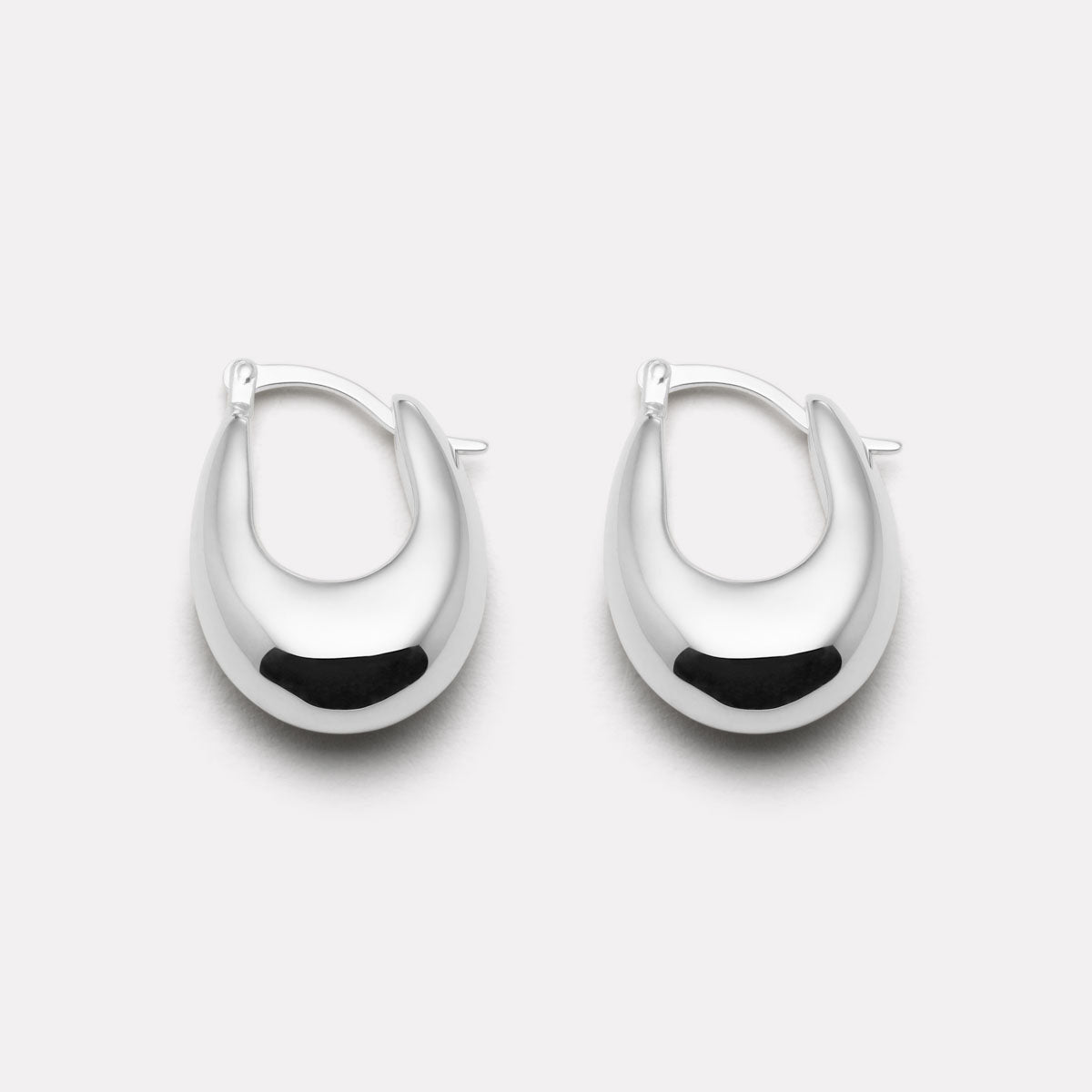 Sterling Silver Cloudland Hoop Earrings