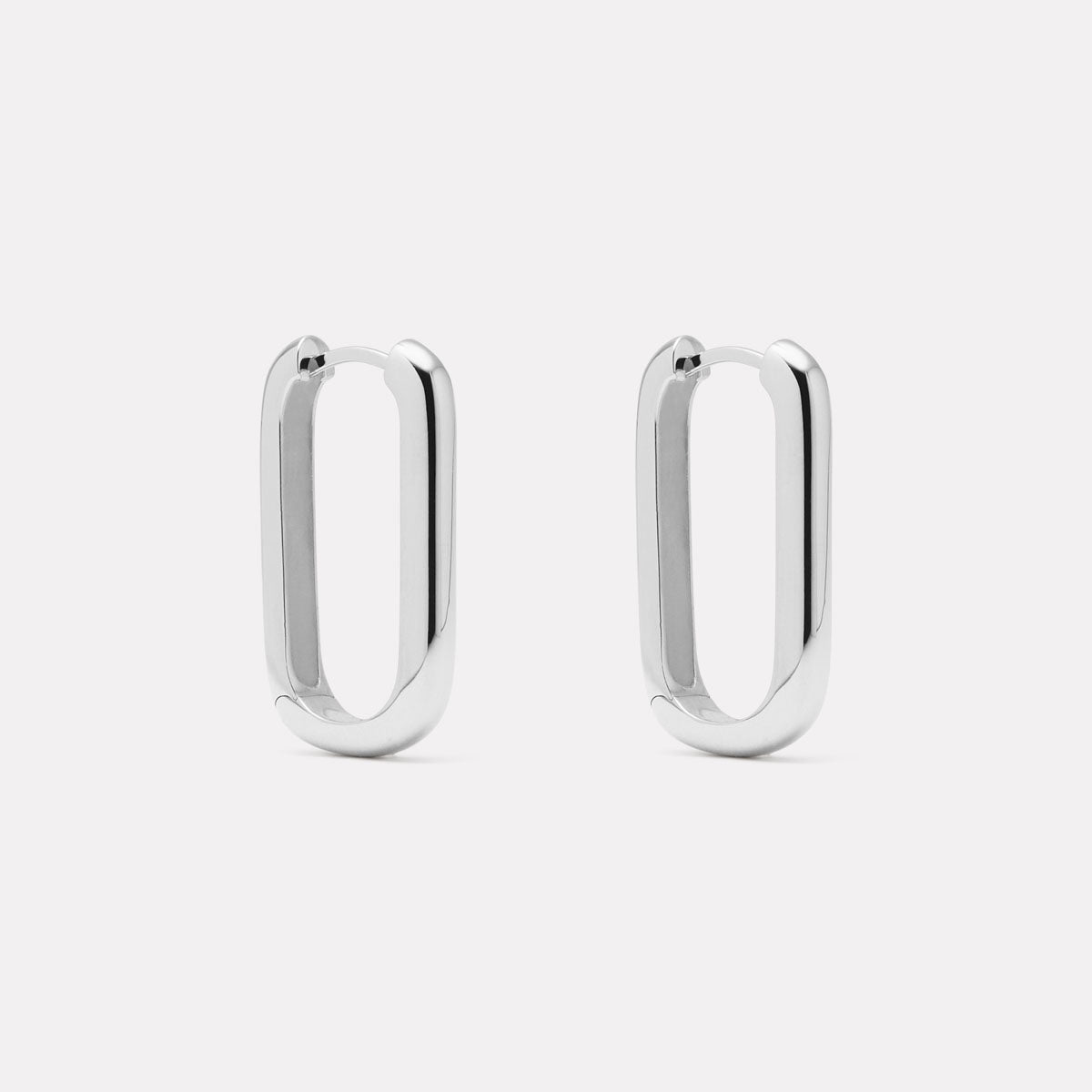 Sterling Silver Elemental Hoop Earrings