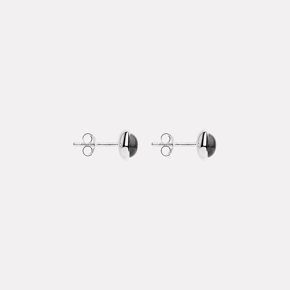 Husk Onyx Stud Earrings