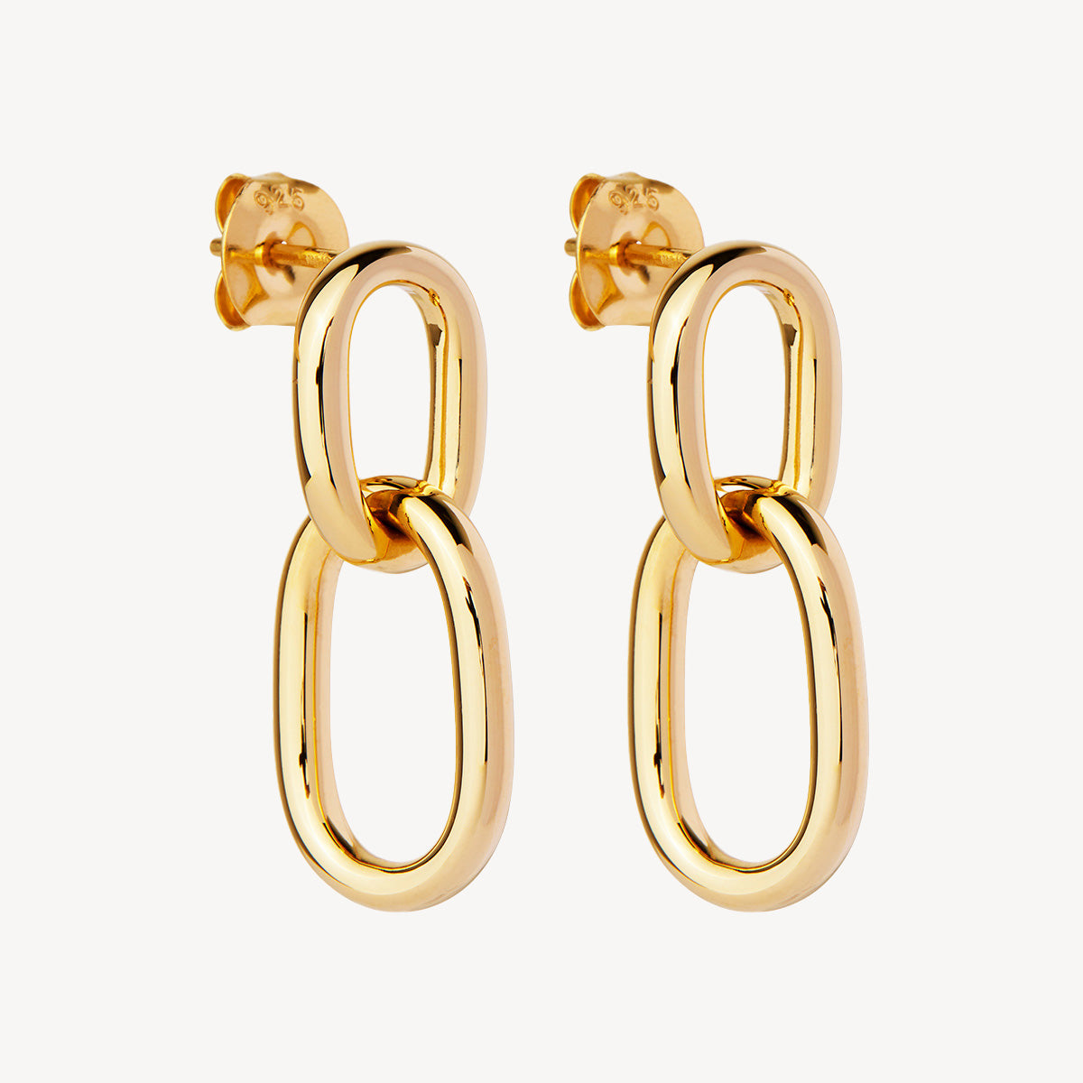 Yellow Gold Mermaid Earrings