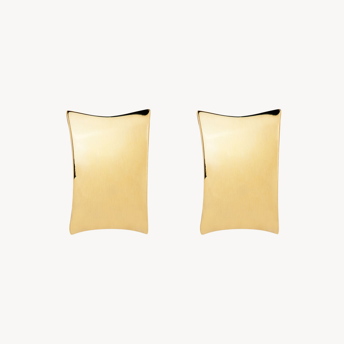 Yellow Gold Comet Stud Earrings