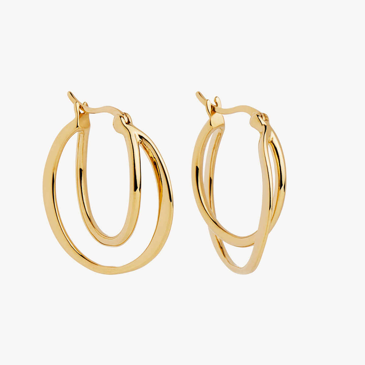 Yellow Gold Eclipse Hoops