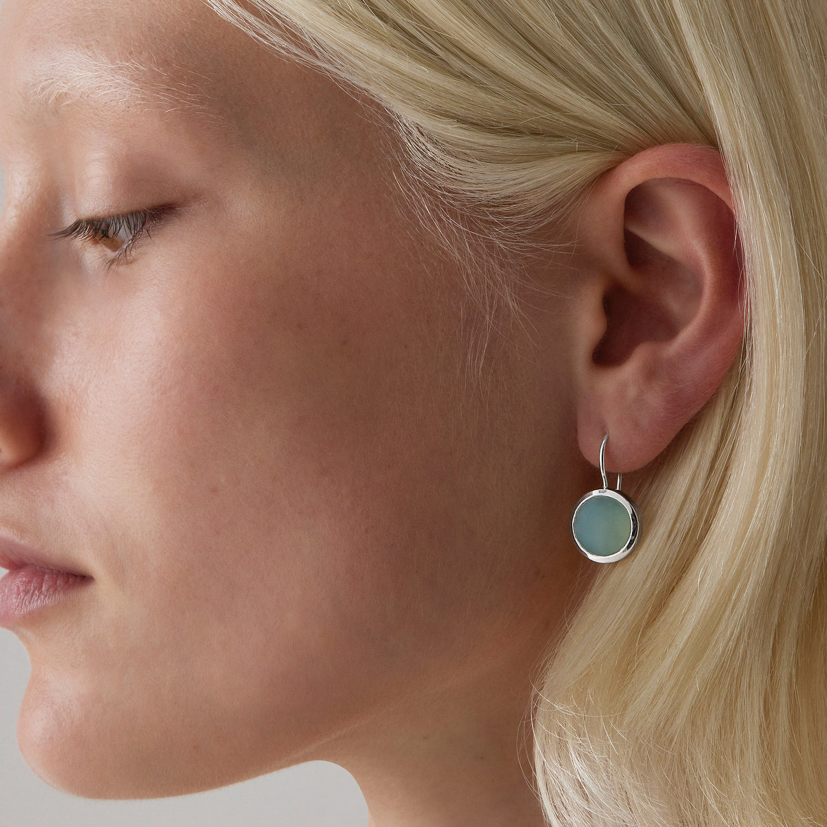 Chroma Aqua Chalcedony Earrings