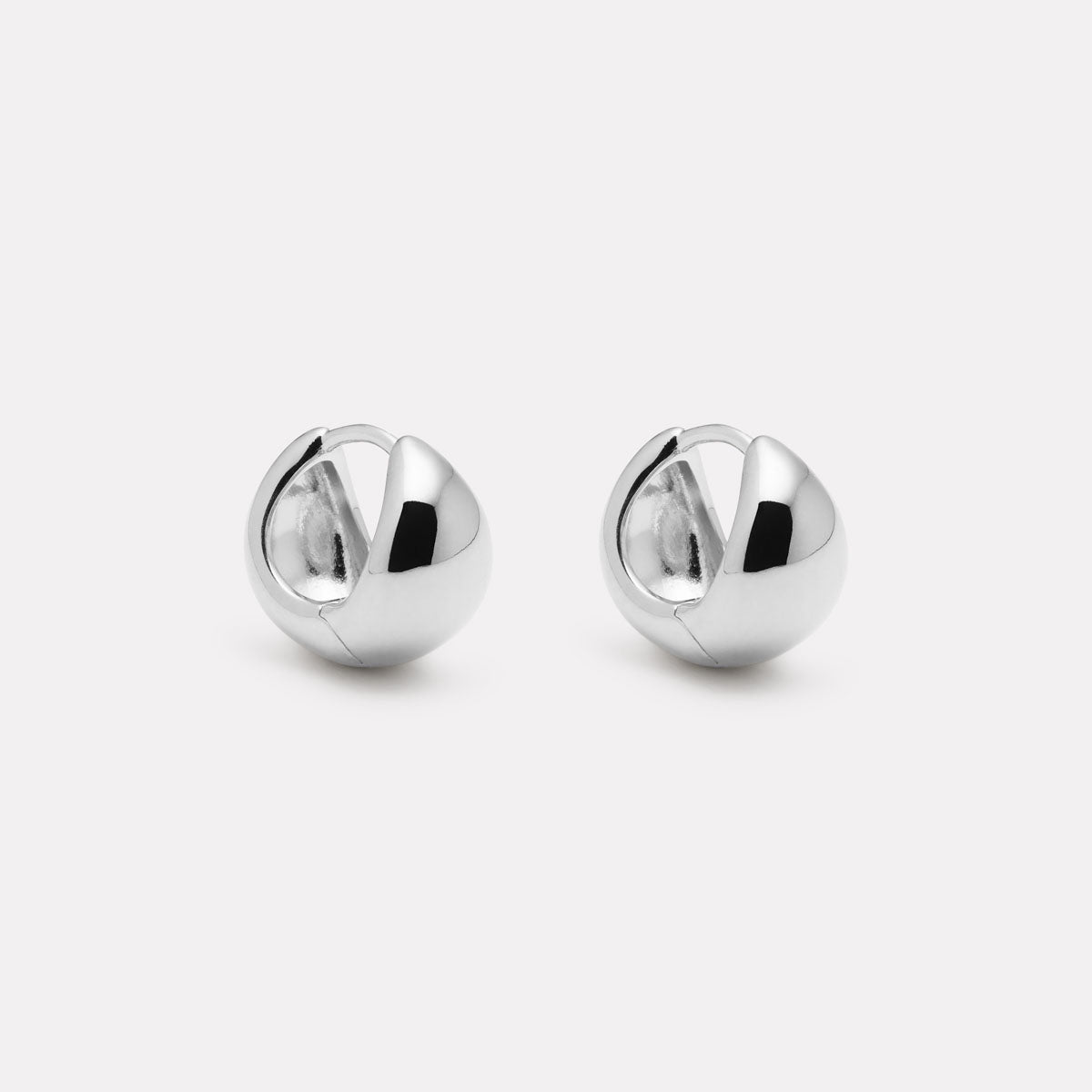 Sterling Silver La Muse Huggie Earrings