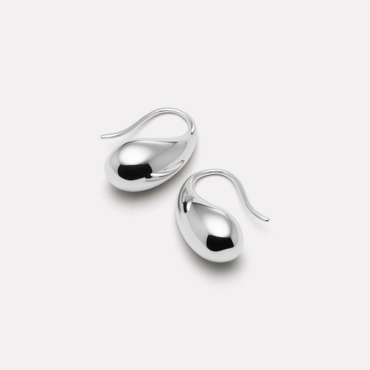 Sterling Silver Eau Earrings