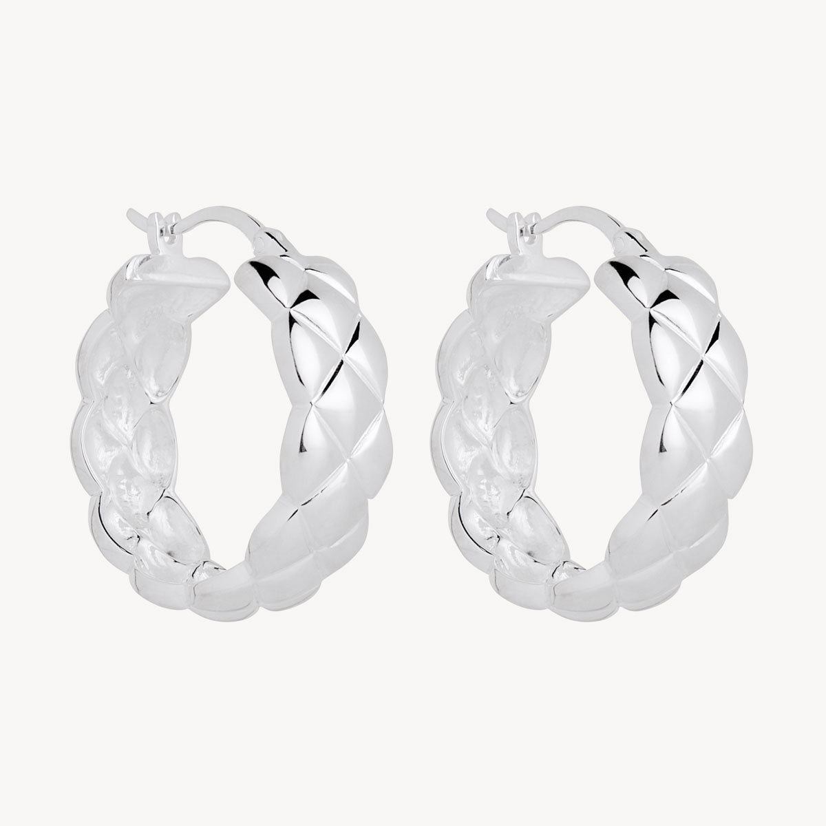 Sterling Silver Marais Hoop Earrings