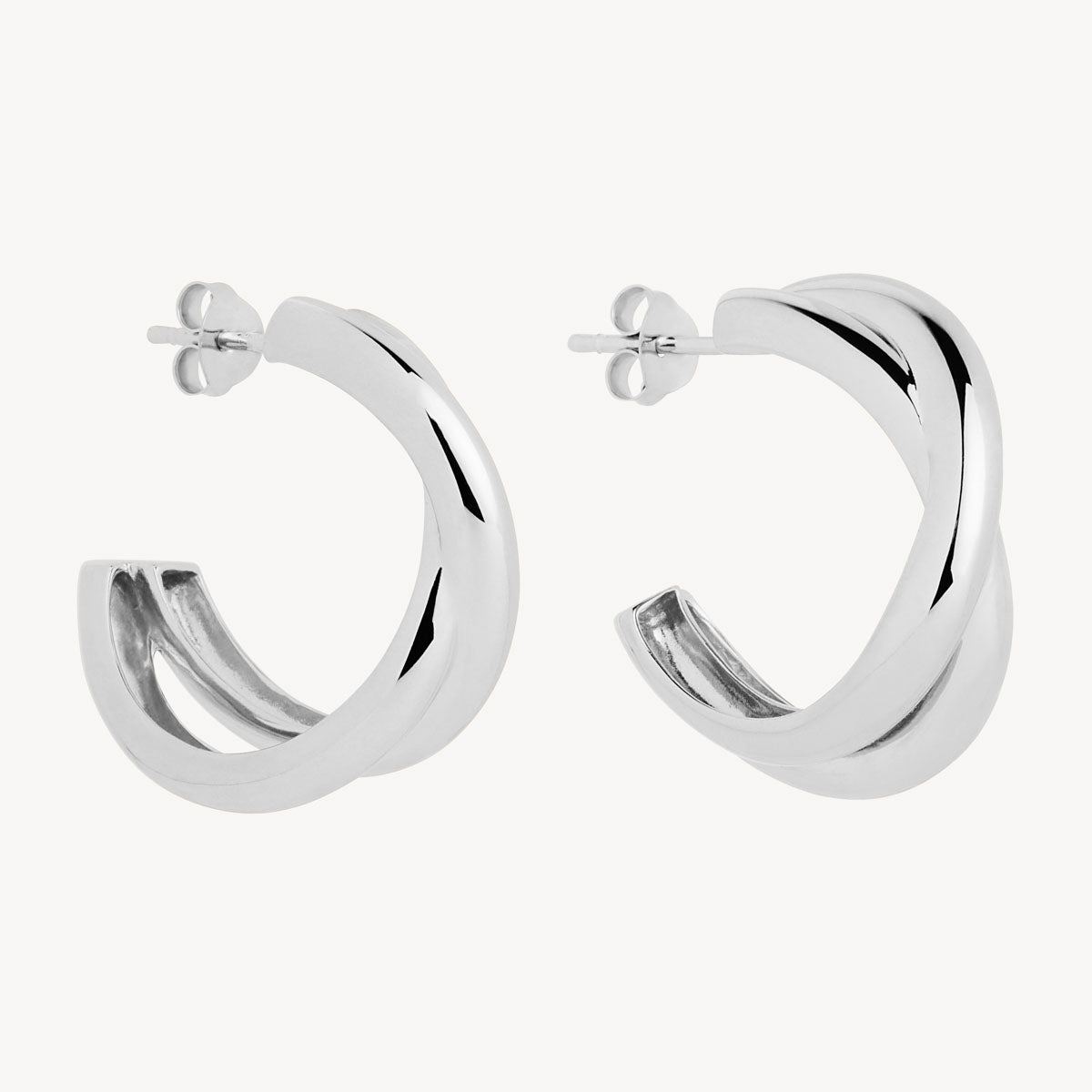 Sterling Silver Café Earrings