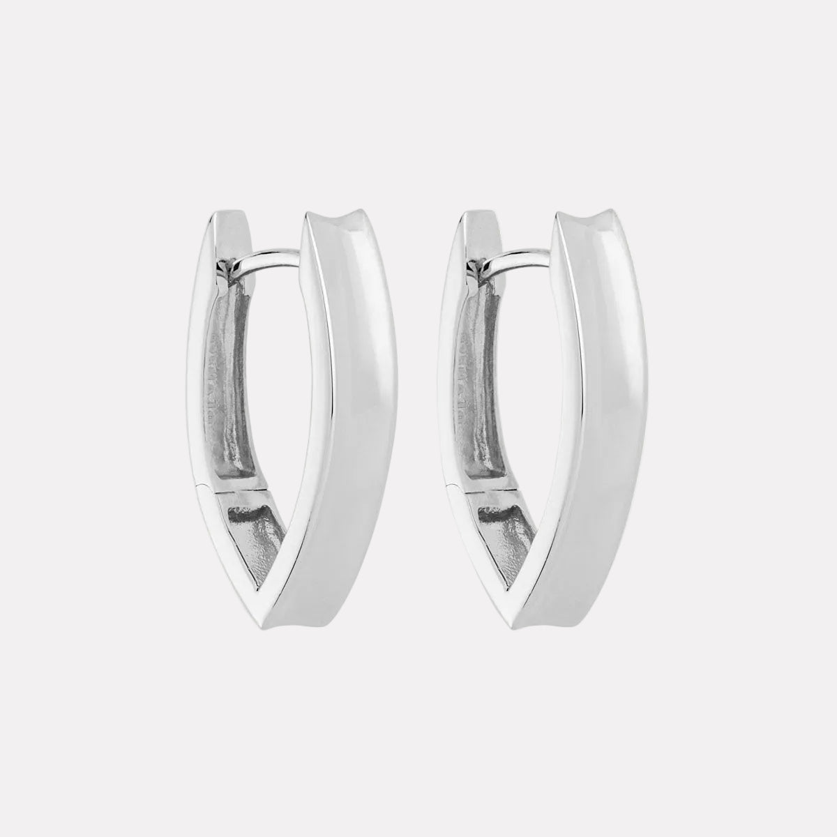 Sterling Silver Swan Huggie