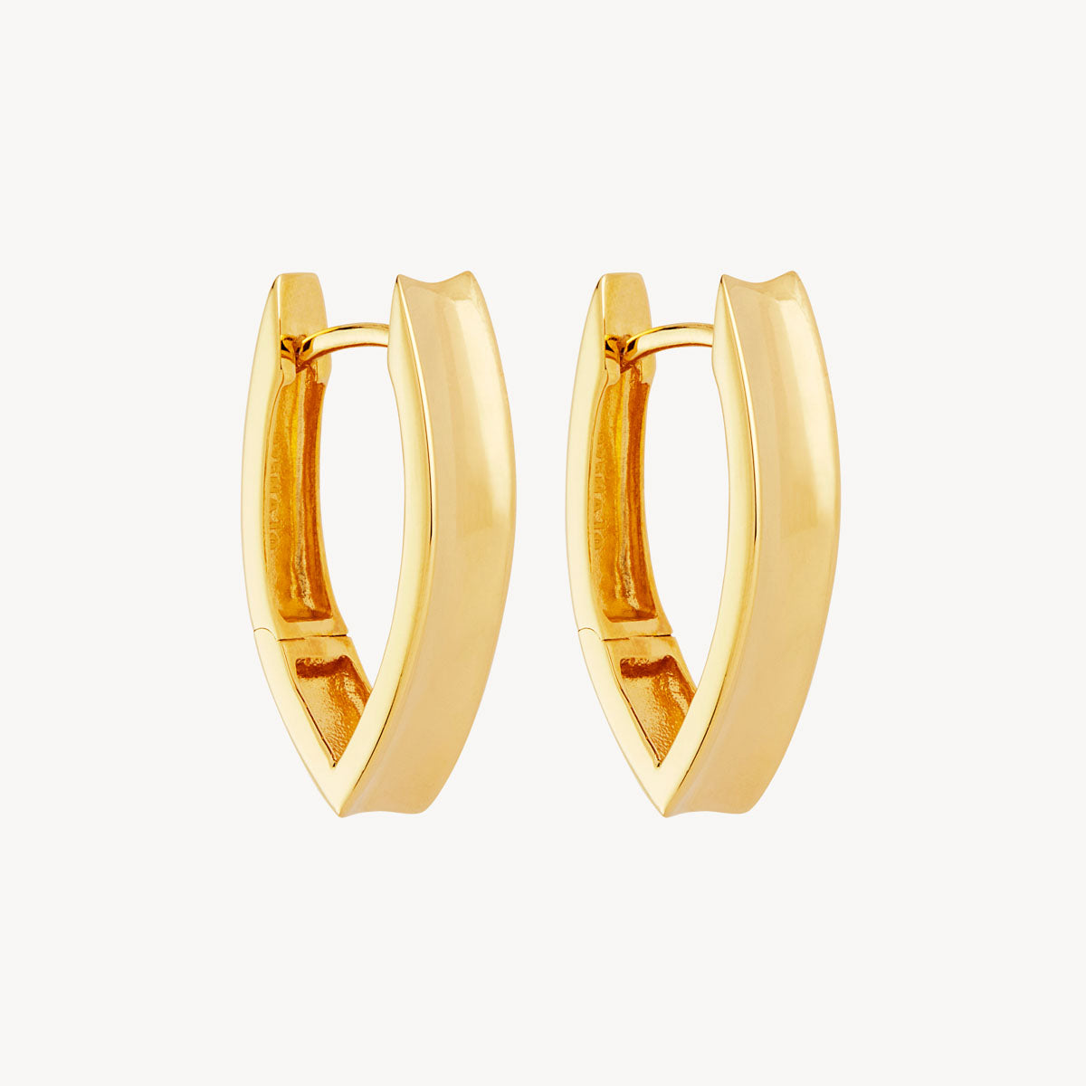 Yellow Gold Swan Huggie