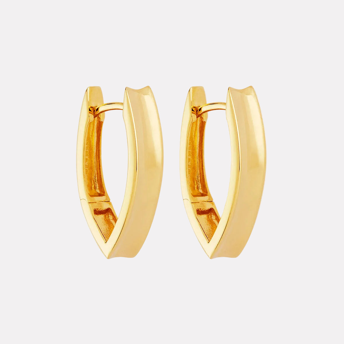 Yellow Gold Swan Huggie