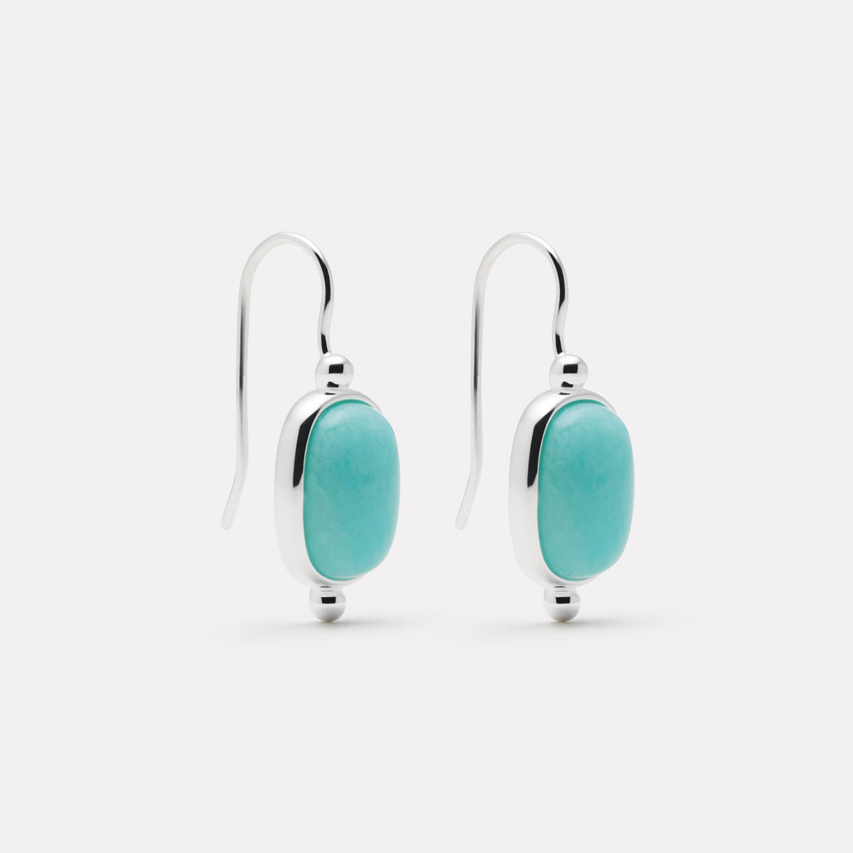 Sterling Silver Fleur Amazonite Earrings