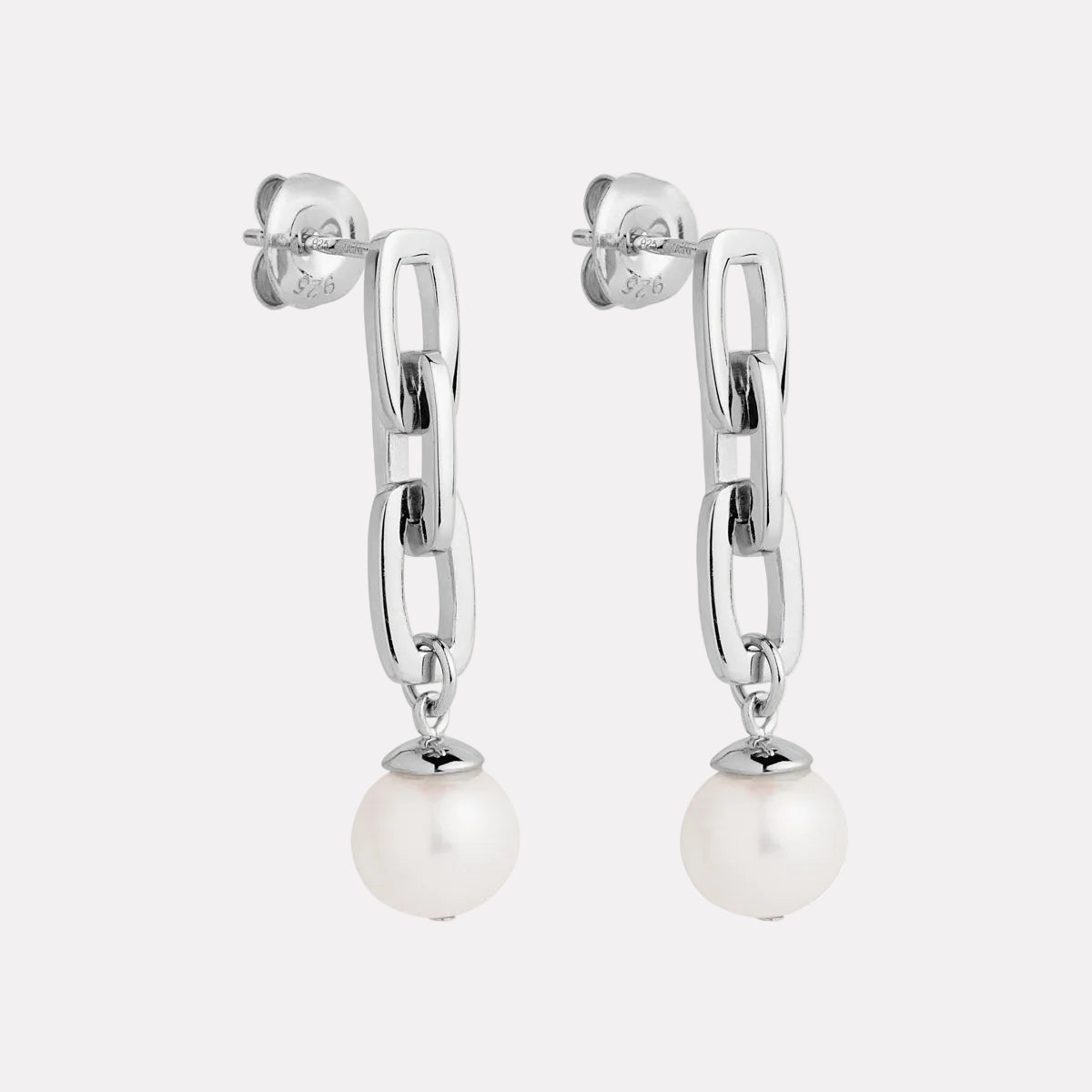 Sterling Silver Clair de Lune Earrings