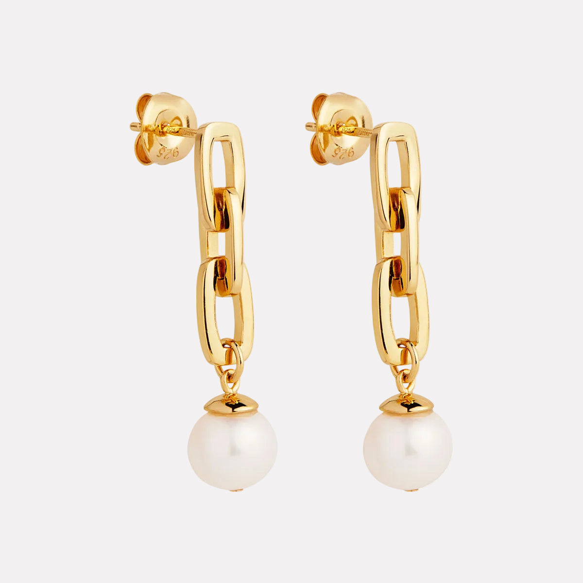 Yellow Gold Clair de Lune Earrings