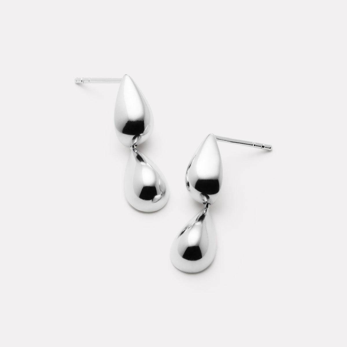 Liora Double Drop Stud Earring