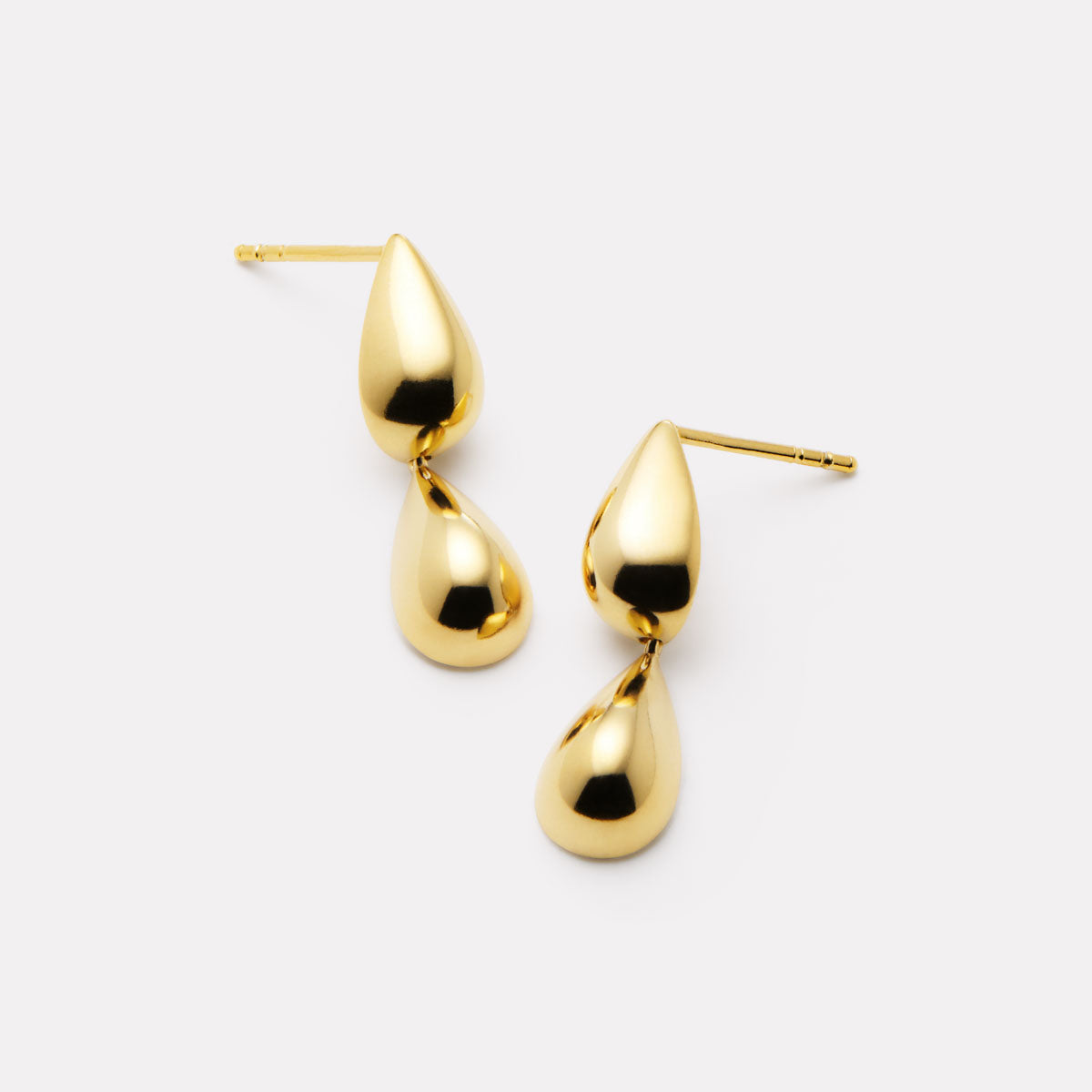 Liora Double Drop Stud Earring