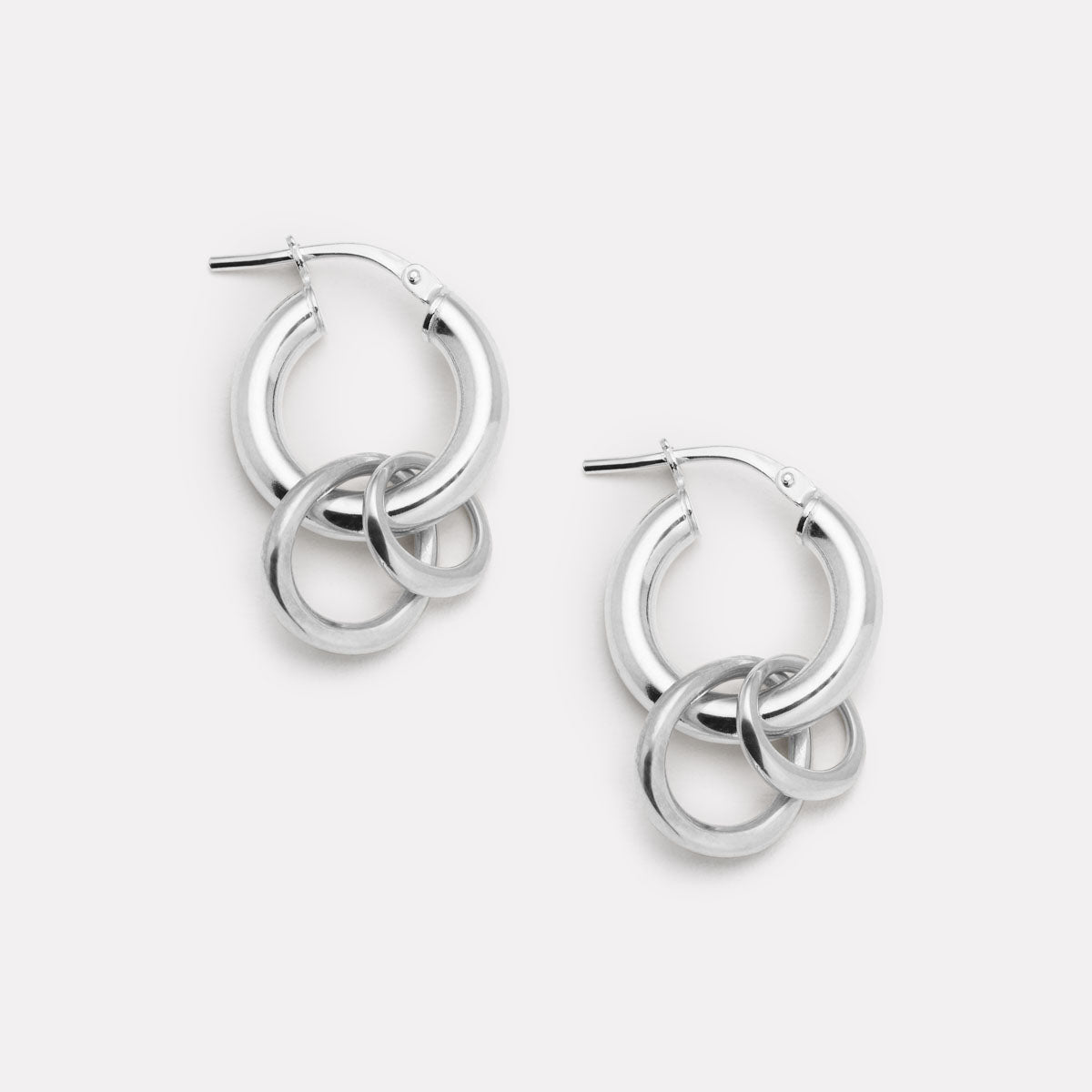 Sterling Silver Whisper Hoop Earrings