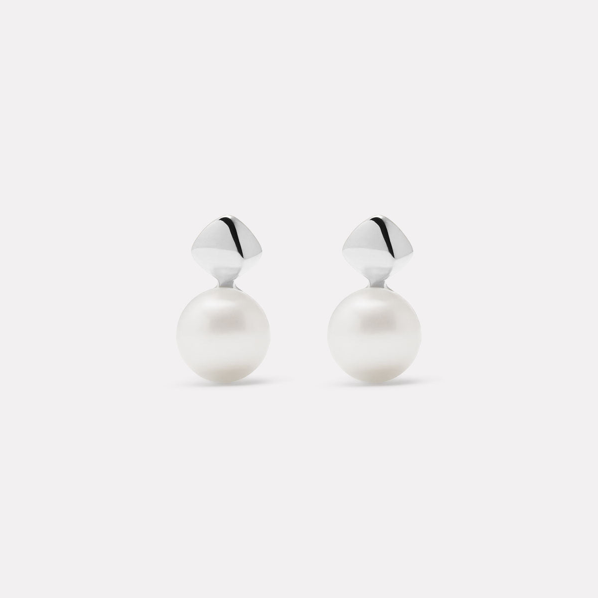 Sterling Silver Mirage Pearl Earrings