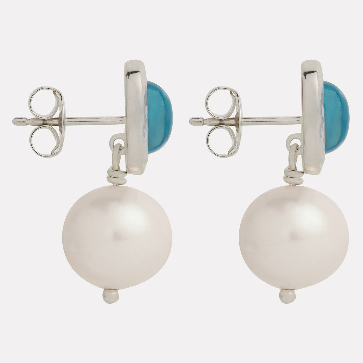 Blue Lagoon Pearl Earring