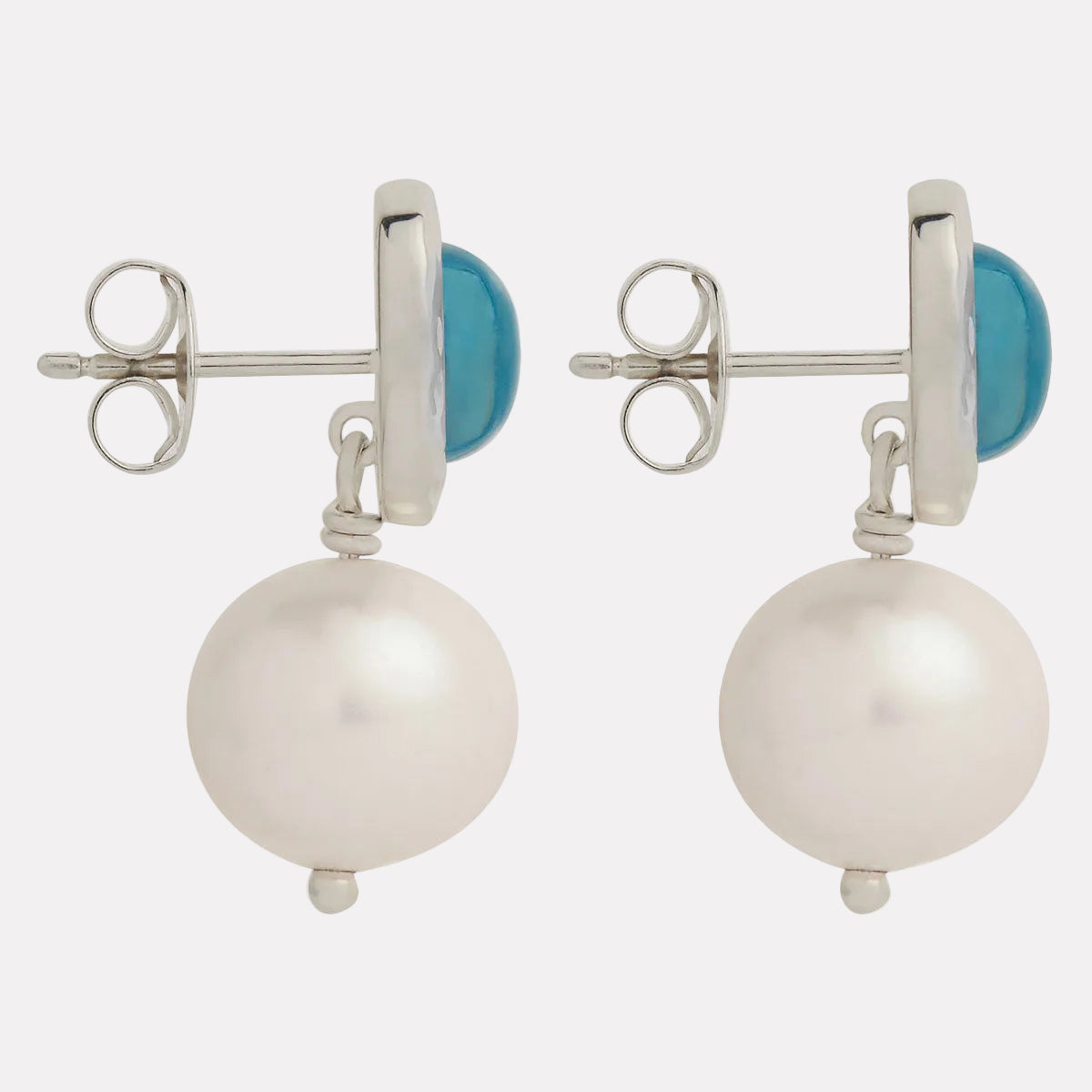 Blue Lagoon Pearl Earring