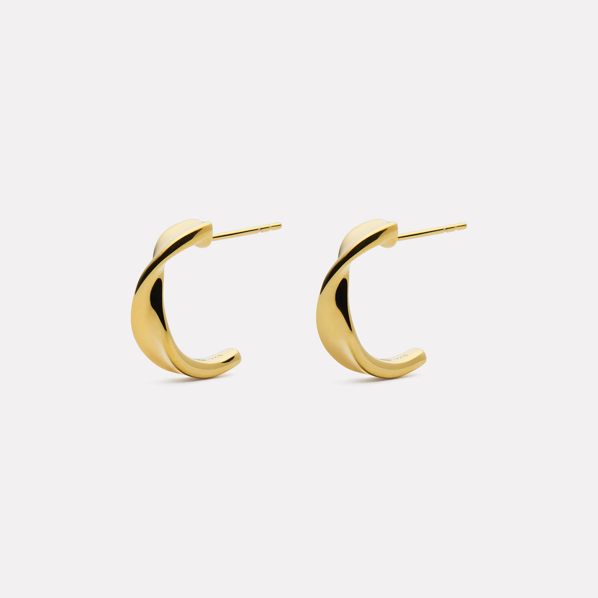 Yellow Gold Suncrest Stud Earrings