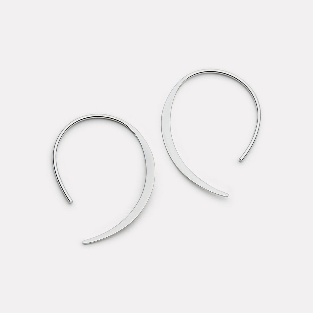 Sterling Silver Arc Earrings