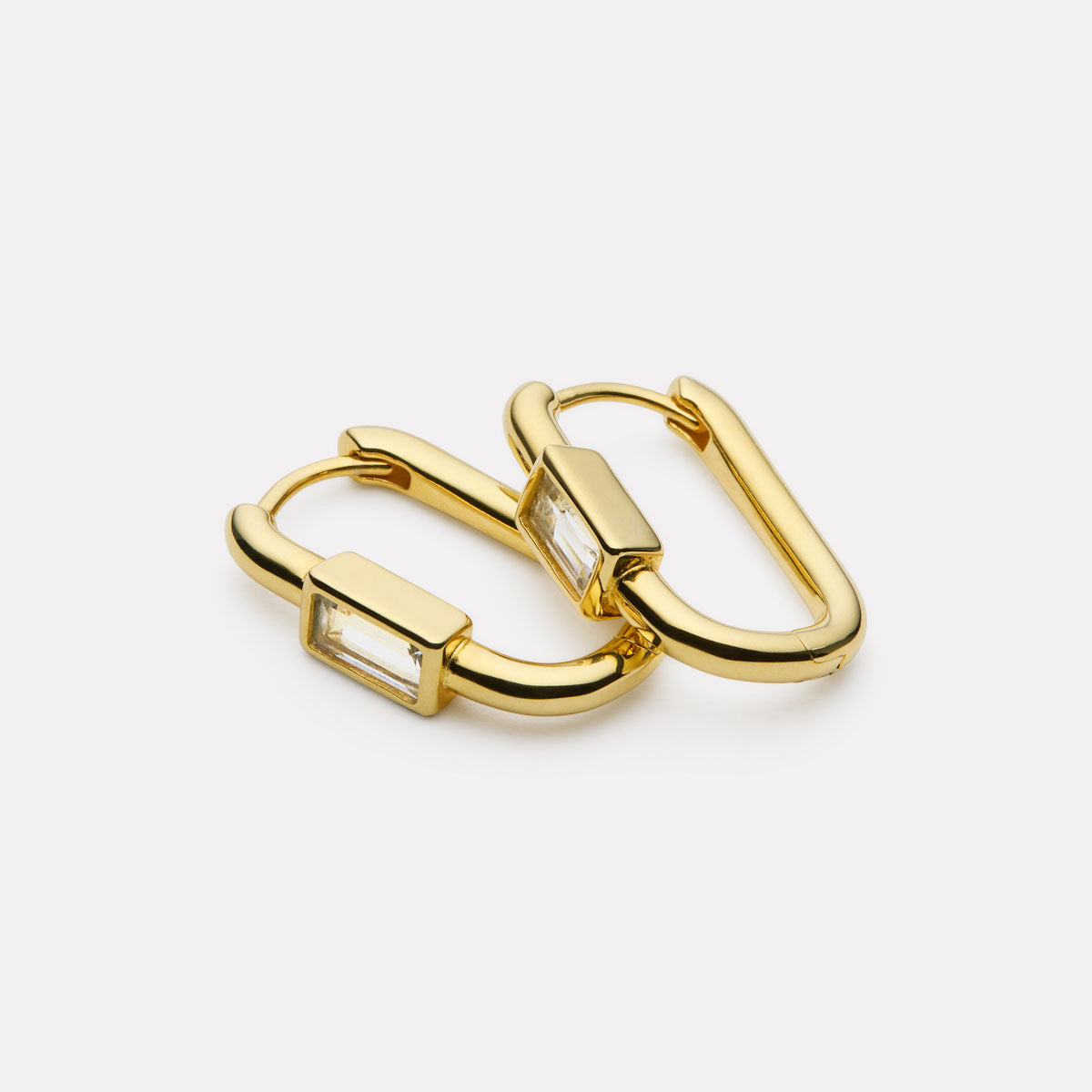Yellow Gold Skye Cubic Zirconia Earrings