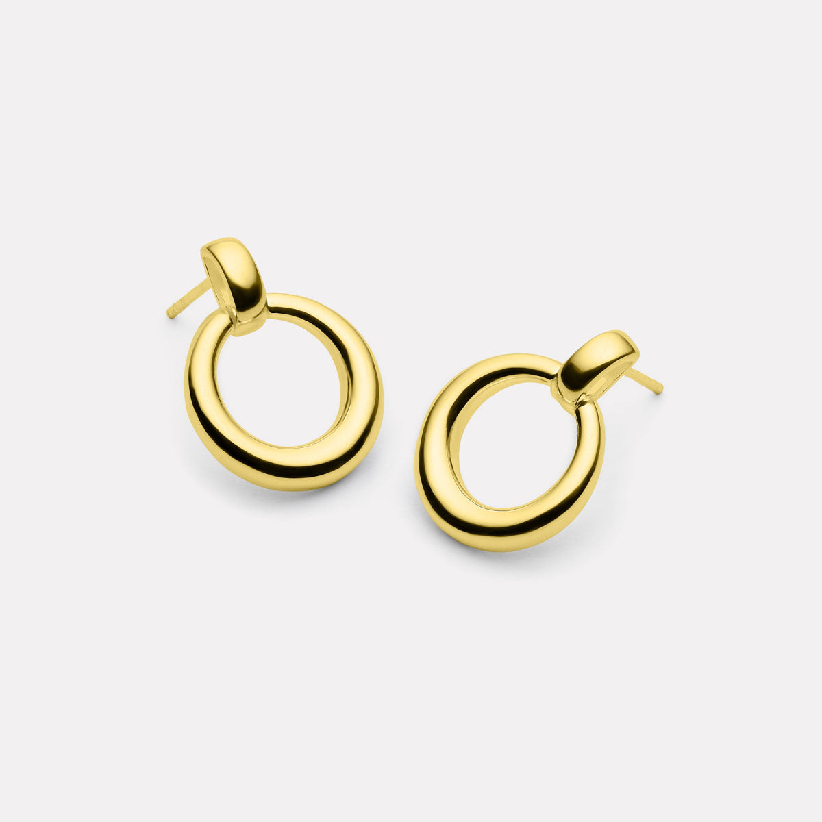 Yellow Gold Mist Earrings